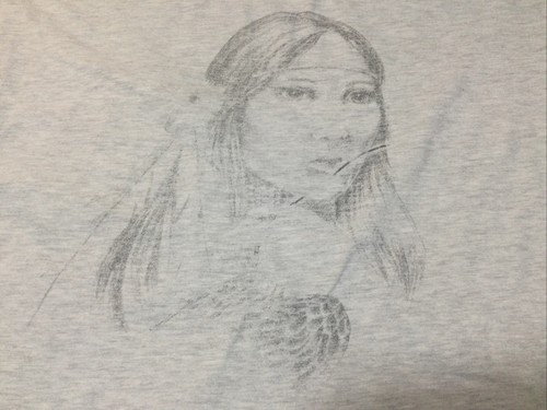 Vtg Native American Women Air Brush Single Stitched USA Tepa Quality Knit XL - Picture 2 of 13