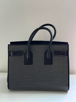 Yves Saint Laurent YSL Sac De Jour Small Black Studded