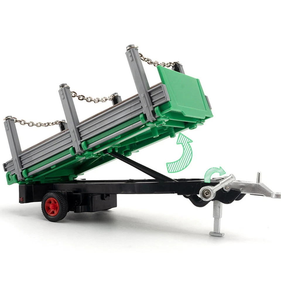 1:32 Farm Tractor Toy with Wood Trailer Transporter Diecast Farm Vehicle Toys - Image 4 of 4