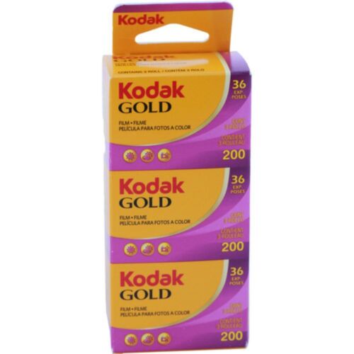 Kodak GOLD 200 Color Negative Film (35mm Roll Film, 36 Exposures, 3-Pack) - Picture 1 of 3