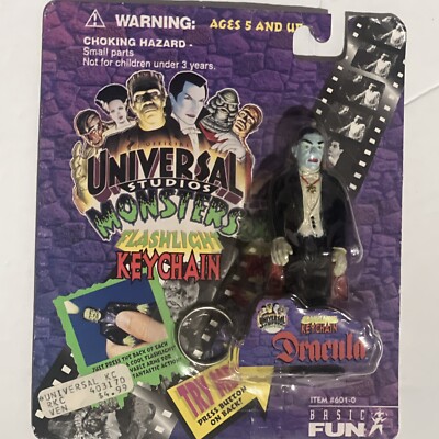 1995 Universal Monsters DRACULA Flashlight Keychain Figure Non Functioning