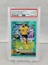 2019 Panini Prizm P/L Adama Traore Breakaway Prizm Teal # /35 PSA 10 No. 179