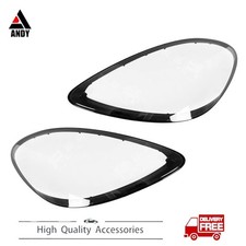 2*L&R HEADLIGHT COVER CLEAR PC+GLUE FOR PORSCHE 718 BOXSTER/CAYMAN 982 2017-2022