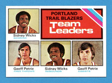 1975 Topps #131 Portland Trail Blazers Team Leaders NM-MT+ *CENTERED*