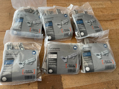 6 Packungen Topfscharniere 35mm 110° soft close  vorliegend / LiReg2K55