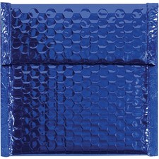 7 x 6 3/4" Blue Glamour Bubble Mailers-Case of 72