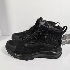 NEW Vans MTE Crestline Waterproof Shoe Black Boots Mens Size 10.5