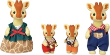 Calico Critters Highbranch Giraffe Family, Set of 4 Collectible Doll Figures 