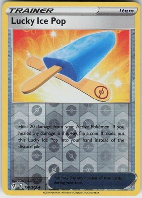 Lucky Ice Pop 150/203 Uncommon Evolving Skies Pokemon Reverse Holo Near Mint