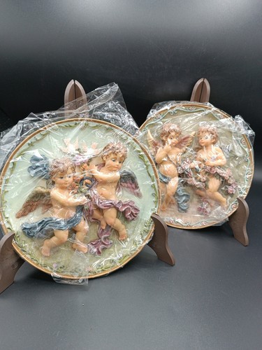 Piatti Decorativi Angeli Da Appendere Set 2 Pezzi - 19,5cm - Imagen 1 de 9