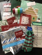Lot of Christmas Holiday Gifting Supplies and Accessories NEW 