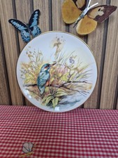 Vintage Kingfisher Decorative Collector Plate Bird Wildlife Nature Wall Display