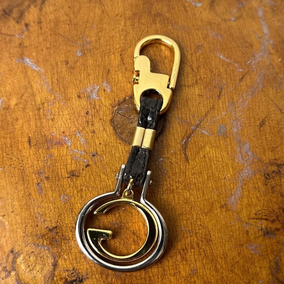 Authentic GUCCI OLD GUCCI Interlocking G Keychain… - image 3