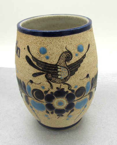 Vintage Cancun Mexico Signed Mug 'Netzi Mex 32' Art Pottery Stoneware Coffee Mug - Picture 2 of 10