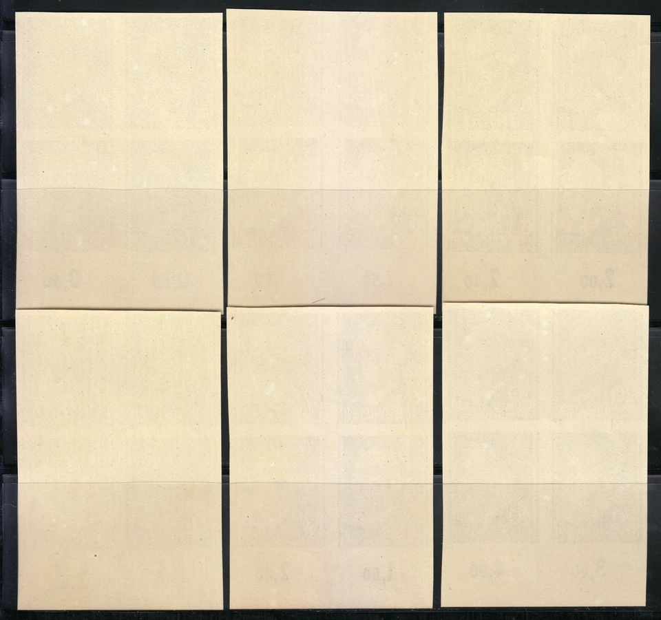 Poland WW2 1941-1942 Mi Blocks 71U-75U, 77U-81U Adolf Hitler, imperforated ** - Image 3 of 4