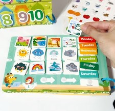 Busy Book for Toddlers, Quiet Book for Kids Development. Education. Motor Skills