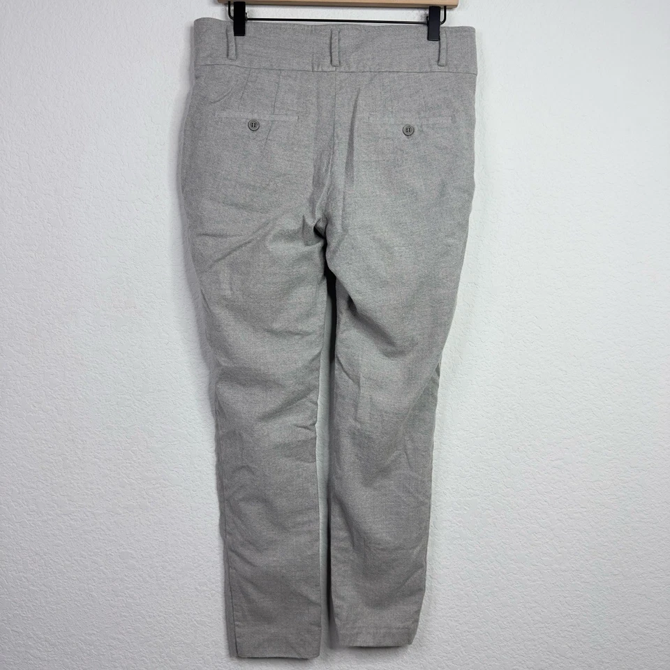 Gunex Brunello Cucinelli Pants Womens 8 Grey Wool Pleated Career Neutral Preppy - Image 2 of 4