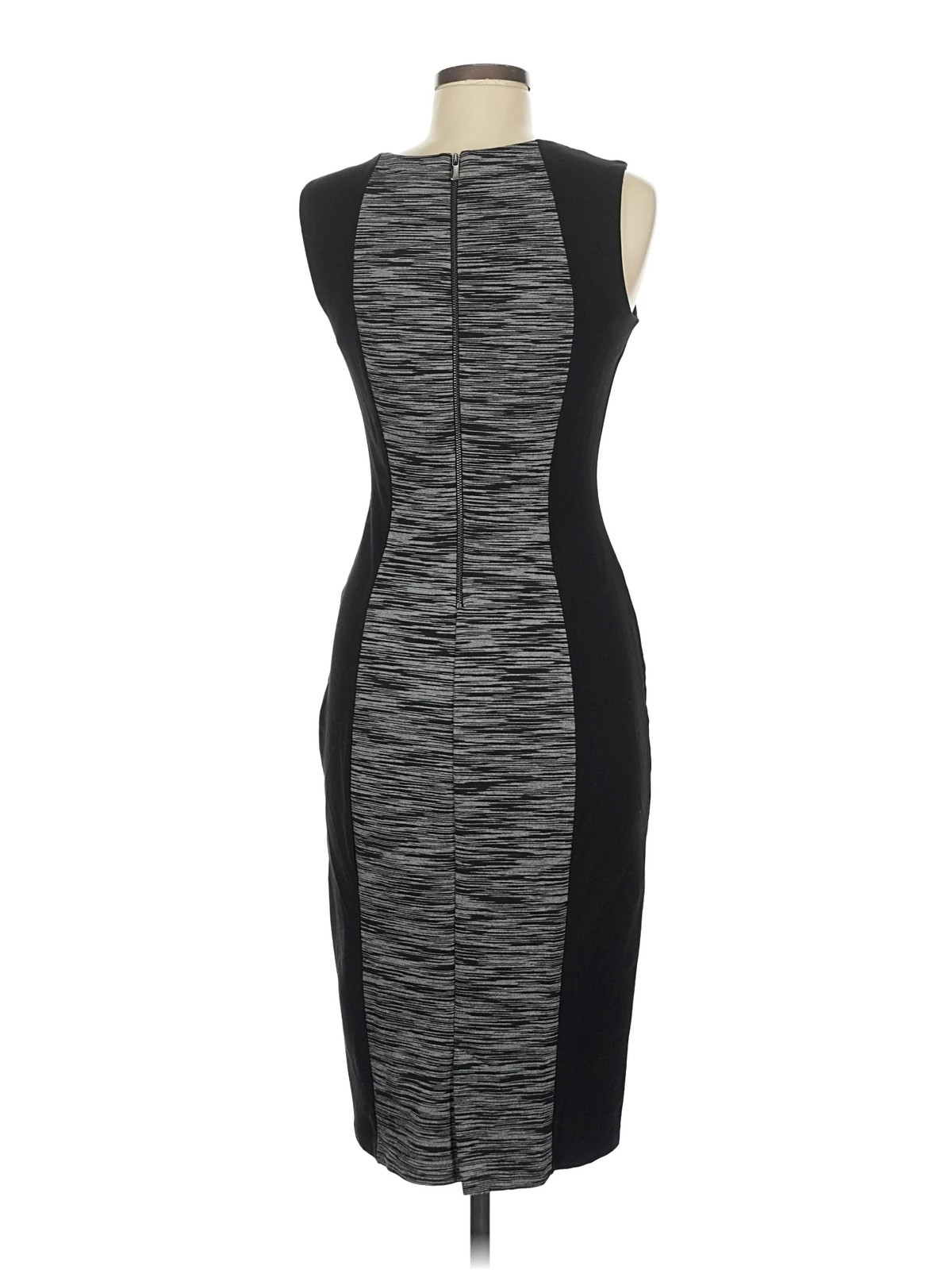 H&M Women Gray Cocktail Dress M thumbnail 2
