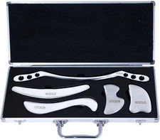 Stainless Steel Gua Sha Scraping Massage Tool Set IASTM Tools Great Soft Tissue