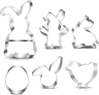 PläTzchen Ausstecher Ostern, 6 StüCk Ausstechformen Ostern Set, Ei Hase PläTzche