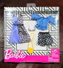 Mattel Barbie Fashion Looks 5 Pc Polkadot Outfit/Accessories Set Factory Sealed