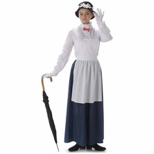 Victorian Nanny Magic Maid Book Week Fancy Dress Adult Womens Costume