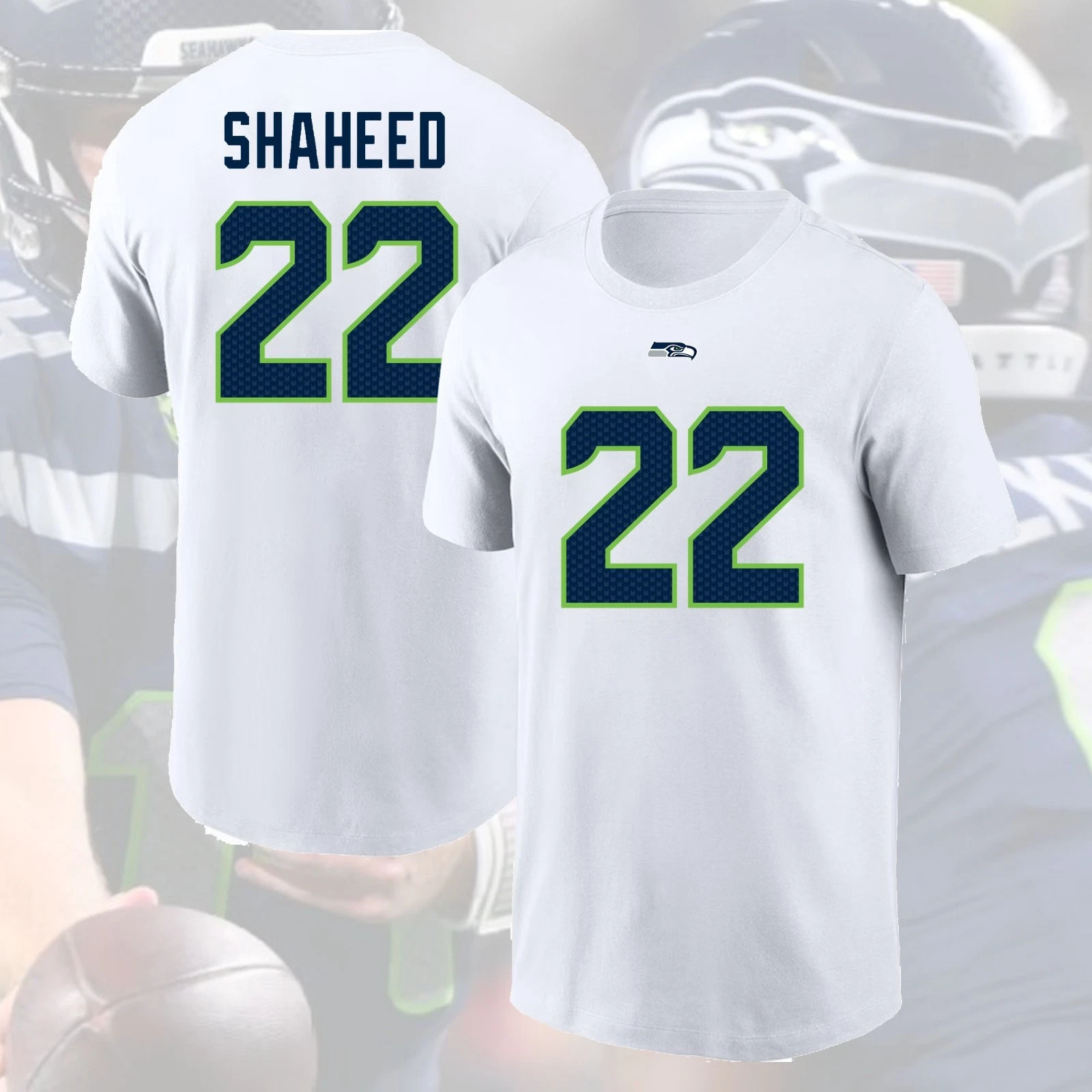 Rashid Shaheed #22 Seattle Seahawks 2025 Name & Number Gift For Fans