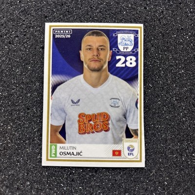 Panini EFL 2025/26 - # 310 - MILUTIN OSMAJIC - Preston North End
