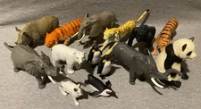 Various Boley Greenbrier Mofun PVC Plastic Wild Safari Animals Mixed Lot
