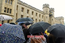 PHOTO  ANOTHER RAINY DAY  UMBRELLAS ESSENTIAL; TAKEN OUTSIDE THE TOWER OF LONDON