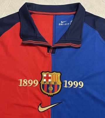 Barcelona 1999 2000 Centenary Home Shirt Nike Vintage Football