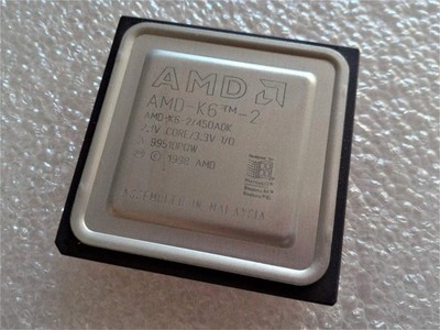 AMD-K6-2/450ADK Super Socket 7 CPU 450MHz Vintage Retro Ceramic Processor