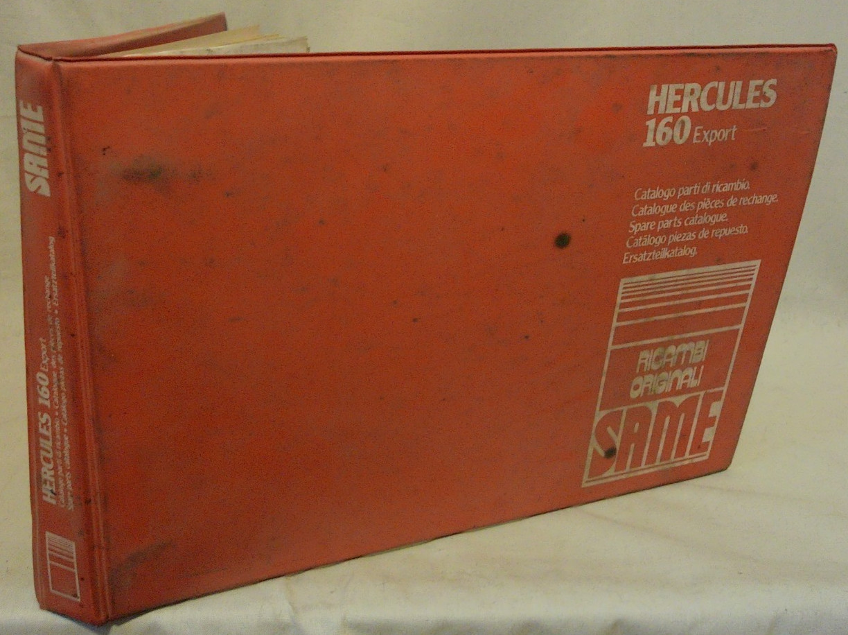 1985 -same- 160 hercules export tractor operators service manual binder