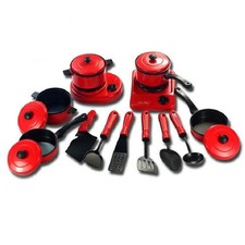 13pcs/Set Kids Simulation Cook Ware Toy, Kitchen Cooking Play Toy, Utensils Pans