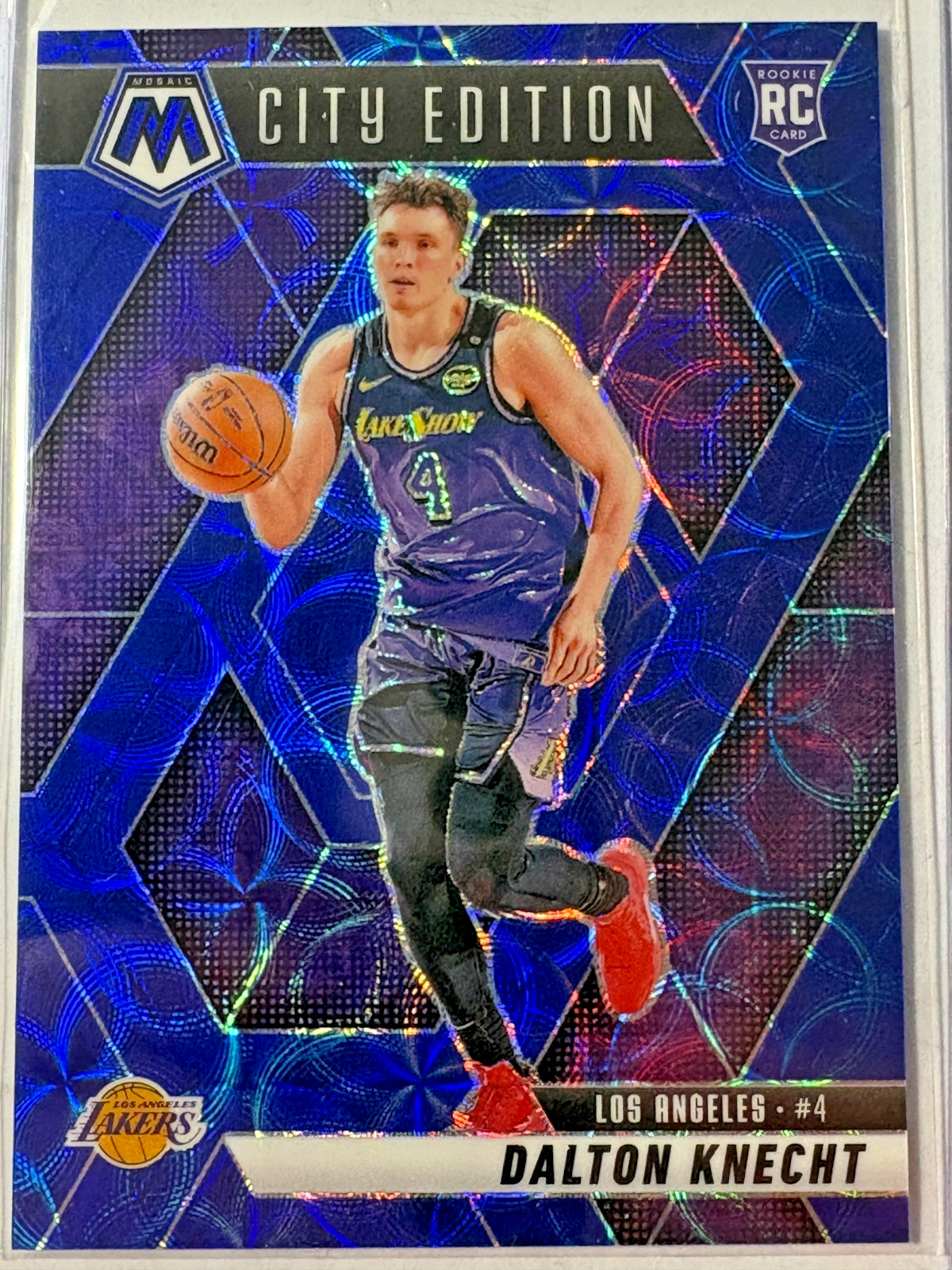 Dalton Knecht 2024-25 Panini Mosaic International Blue City Edition #271 29/35