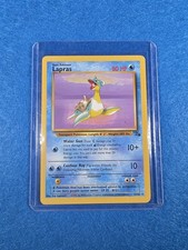 Lapras 25/62 Fossil Regular Vintage Pokemon Card 1999 Sleeved and Toploaded