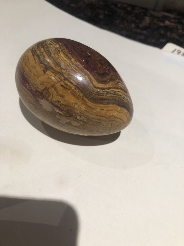 Petrified Wood Ornamental Egg