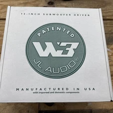 JL Audio 12W3V3-4 12 inch 500W Subwoofer Driver W3 Brand New