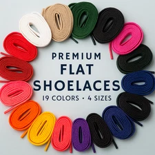 Premium Flat Sneaker Replacement shoe laces for Air Jordan, Dunk, AF1 & MORE