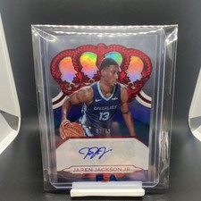 2018-19 Panini Crown Royale Rookie Auto Jaren Jackson Jr. Red /99 Grizzlies
