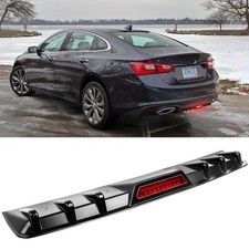 For Chevy Cruze Malibu Impala Rear Bumper Diffuser Lip Brake Led Light Gloss For Chevy Cruze Malibu Impala Rear Bumper Diffuser Lip Brake Led Light Gloss