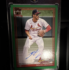 2026 Topps Series 1 1991 Autograph Nolan Arenado Green Cardinals #91A-NA /99