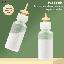Pet Kitten Feeding Bottle Nipple Feeder Can Squeeze Liquid Milk Nursing Newborn