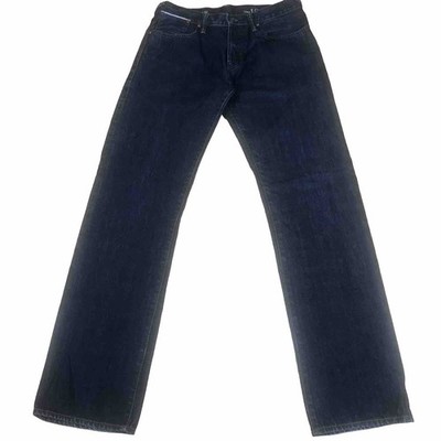 GAP 1969 Authentic Rinsed Selvedge Jeans Men s 30x32 Dark Wash Blue Denim EUC