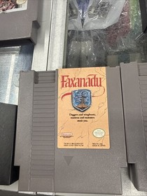 Faxanadu & Strider Bundle (NES, 1989) Clean Label  Tested Working