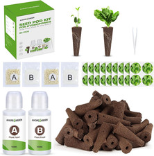 86PCS Hydroponic Pods Kit: Grow Anything Herb Kits with 600Ml A&B Plant Food, 40 0.25 per gallon