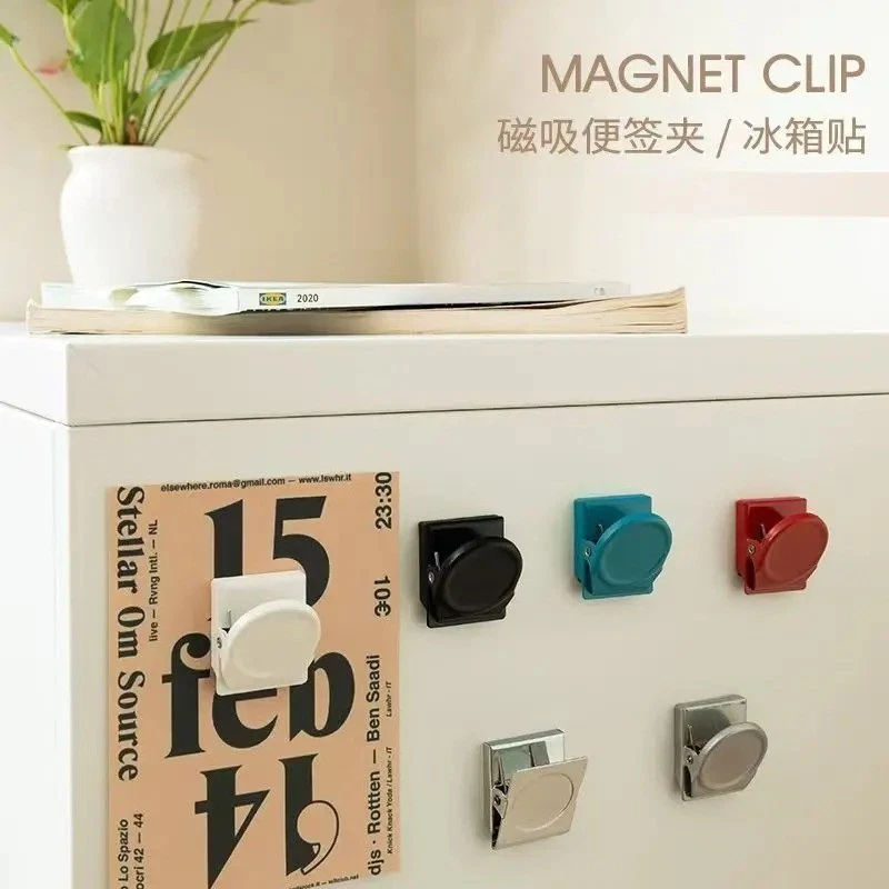 5X Magnetic Clips Fridge Strong Magnet Metal Clamp Note Photo Hanger Holder Hook