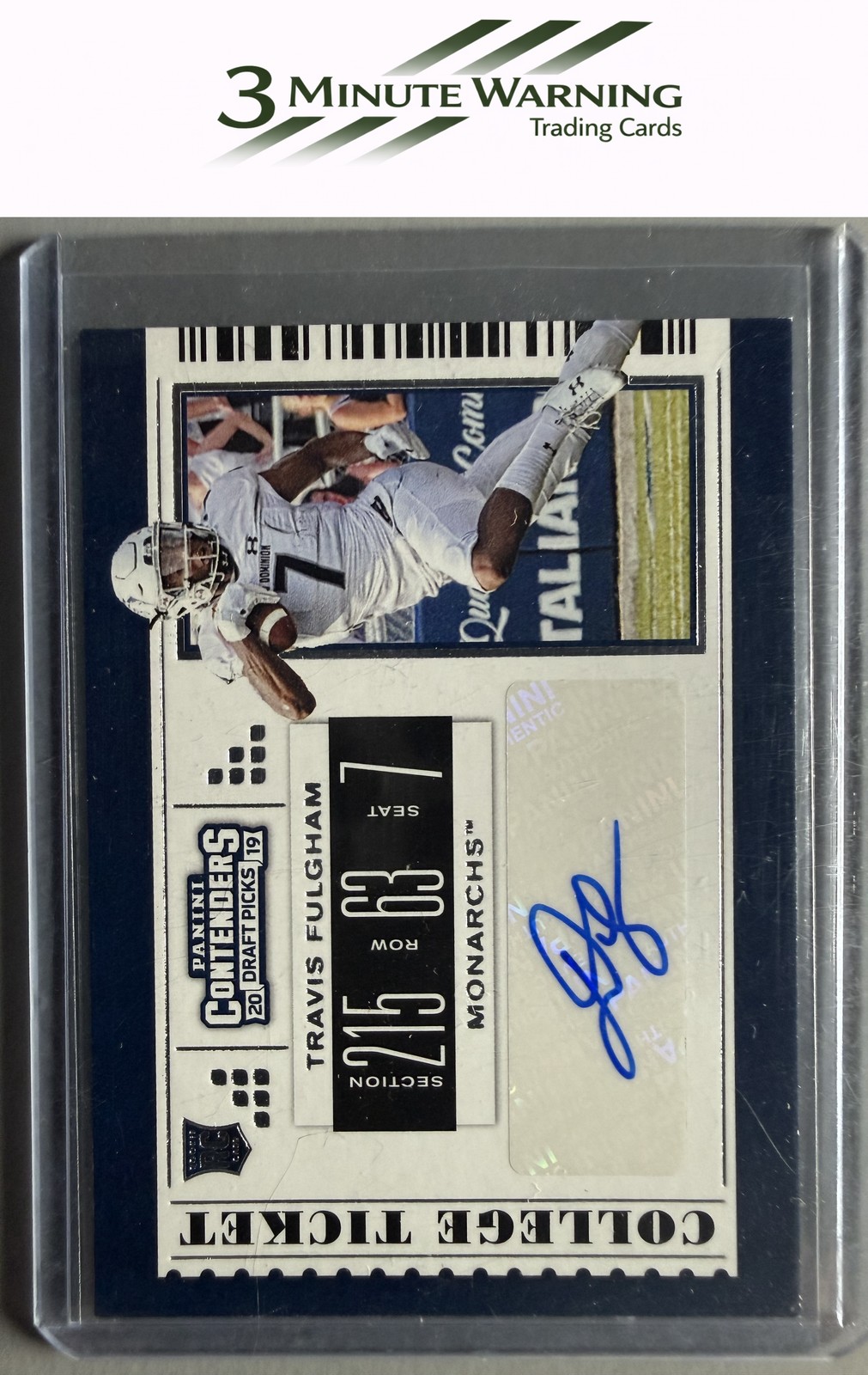 Travis Fulgham Panini Contenders Draft Picks #148 Base