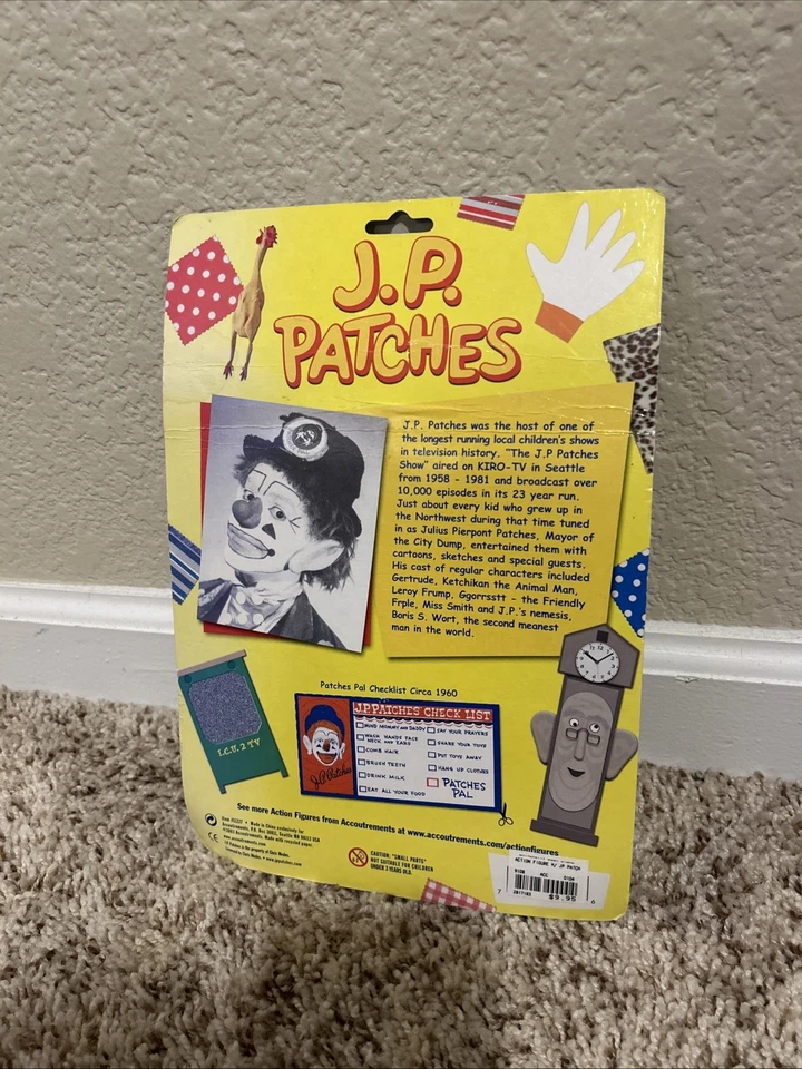 Figura de acción de payaso de televisión J.P. Patches Seatte KIRO 2003 NUEVO Foto 3 de 4