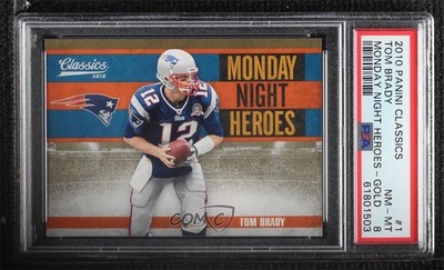 2010 Panini Classics Monday Night Heroes Gold 48/100 Tom Brady #1 0j9s